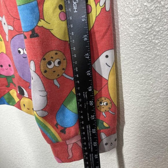 J Balvin FriendsWithYou Hoodie Mens Large Red All Over Graphic Pullover - Picture 8 of 14